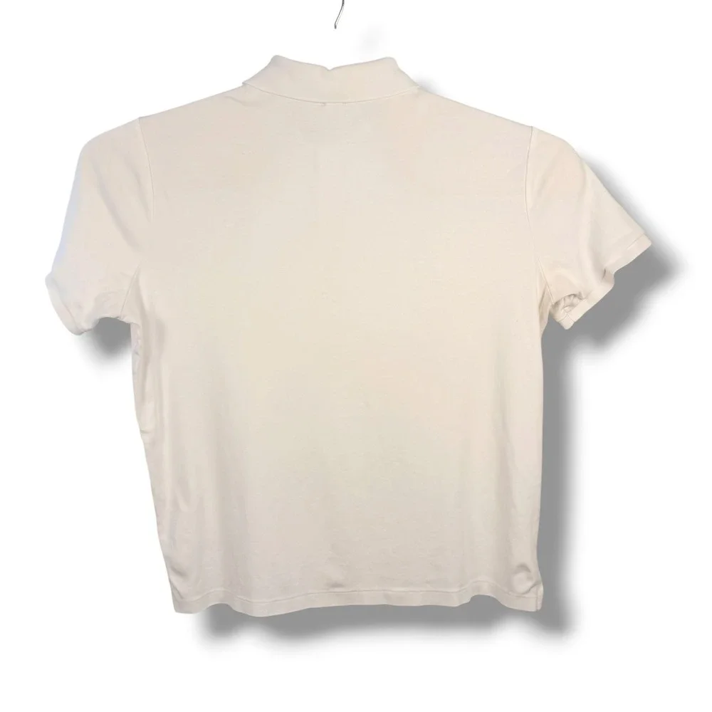 Polo Ralph Lauren Polo Men Large White Classic Fit Cotton Short Sleeve Pony Prep